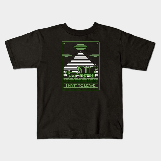 Oregon Trail Kids T-Shirt by BadBox
